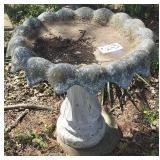Cement Bird Bath, Bring Help!