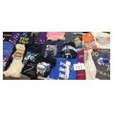 Table Full-Collectible T-Shirts, Various Sizes-