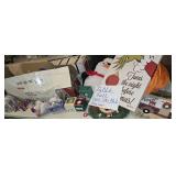 Table Full-Christmas Décor, 2 Trees, Ornaments