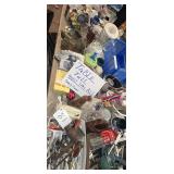 Table Full-Kitchen Items, Flatware, Glassware,