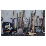 Lg Group of Lawn & Garden Tools-Shed