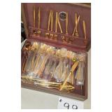 Set of Goldtone Flatware-Big Garage