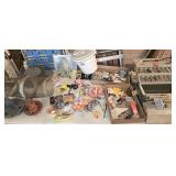Table Full-Fishing Items, Full Tackle Box,