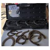 Horseshoe Game Set & Antique Horseshoes-Big Garage