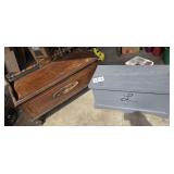 Antique Cedar Chest, Trunk with an 'L' -Big Garage