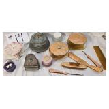 Art Deco Vanity Set, Celluloid or Bake-Lite and
