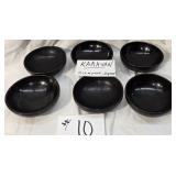 6 Vintage Karavan Hand Turned Bowls