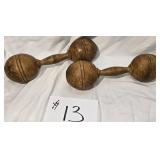 Antique Victorian Era Dumbbells