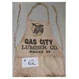 Vintage Gas City Lumber Nail Apron