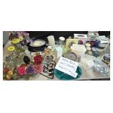 Table Full-Household Items, Jars, Thomas Kinkade