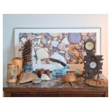 Wall Art, Stein, Miniature Grandfather Clock