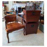 Side Chair, Trunk Side Tables, Blankets