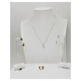 12.13 Grams 10K Gold: Chain, Earrings, Ring