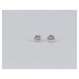.29 Grams Unmarked Diamond Earrings