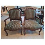 2 Upholstered Arm Chairs
