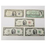 $2 Dollar Bills, $1 Silver Cert & More