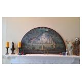 Lunette Wall Art, Bells, Owl Sculpture, Bells