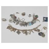 Charms & Charm Bracelets: Sterling & Gold Tone