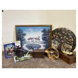 Wall Art, Decor, Hinged Wooden Box