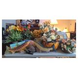 Faux Flower Arrangements, Fish Decor, Turtle