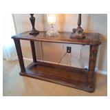 Carved Wood Console Table