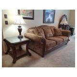 Couch, End Tables, Lamps