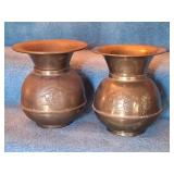 (2) Pony Express Chewing Tobacco Spittoons