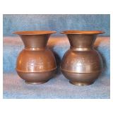 (2) Union Pacific RR spittoons