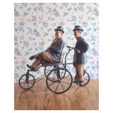 Laurel & Hardy on Tandem Tricycle