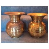 (2) Redskin Chewing Tobacco Spittoons