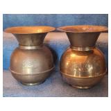 (2) Union Pacific Railroad Spittoons
