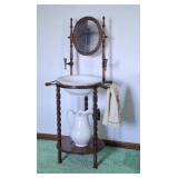 Vintage Victorian Style Washstand
