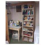 Porcelain Top Table, Shelving Unit