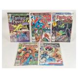 (5) Marvel Comics Fantastic Four 1980's
