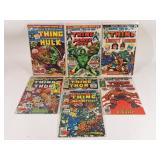 (7) Marvel Comics The Thing Features 1970's