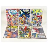 (6) Marvel Comics X-Men 1990's