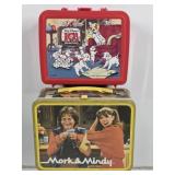2 Vintage Lunch Boxes: Mork & Mindy, Disney