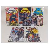 (5) Marvel Comics X-Man 1990's