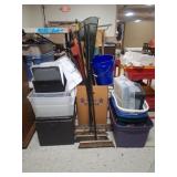Storage Containers, Brooms, Rakes & More