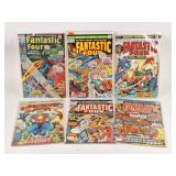 (6) Marvel Comics Fantastic Four 1970's