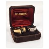 22.15 Grams 14K Gold Rings: Onyx, Diamonds