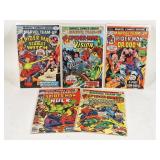 (5) Marvel Comics Marvel Team-Up 1970's