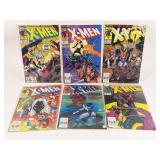 (6) Marvel Comics The Uncanny X-Men 1980's