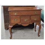 Queen Anne Style Low Boy, Mirror & Chair
