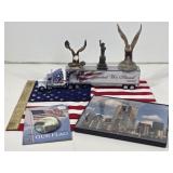 Patriotic Items: Flag, Eagles, Semi Truck