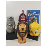Plastic Noise Making Cookie Jars & Collector Book
