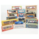 Collection Of HO Gauge Trains, Train Parts, Boxes