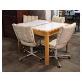 Retro Tile Top Kitchen Table w/ 4 Chairs