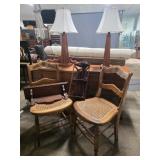 Dry Sink, Victorian Sewing Table, Cane Chairs