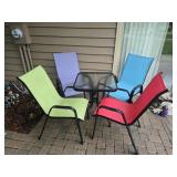 6 Patio Chairs, Table, Gravity  Chair, Small Table